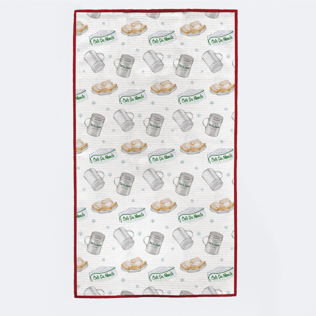 New Orleans Beignet Christmas Tree Kitchen Towel