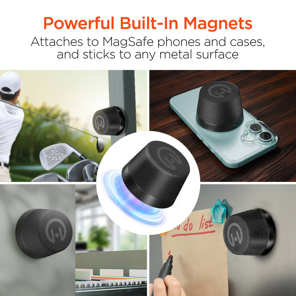 MagSafe-Compatible Pocket Popper Magnetic Mini Wireless Speaker
