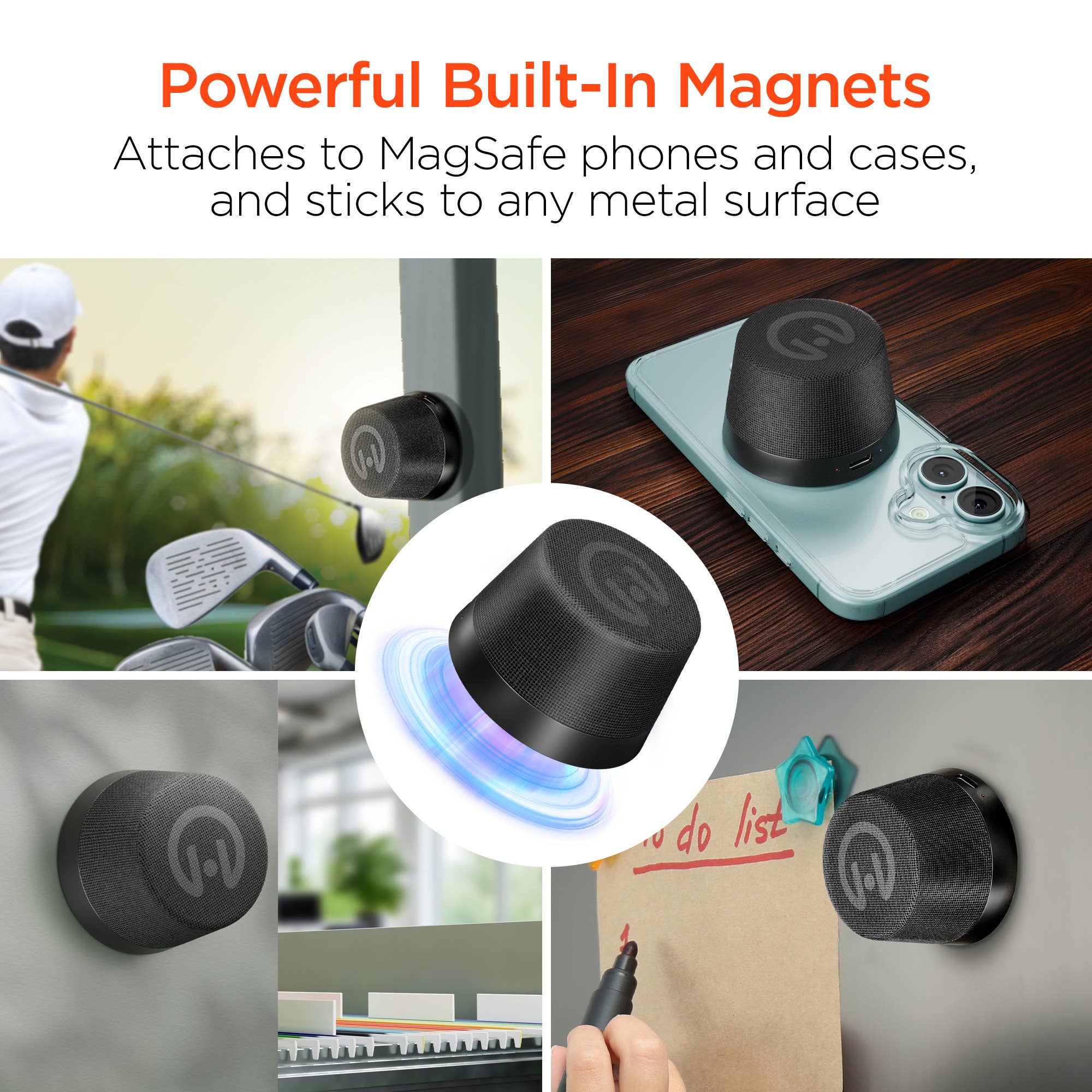MagSafe-Compatible Pocket Popper Magnetic Mini Wireless Speaker