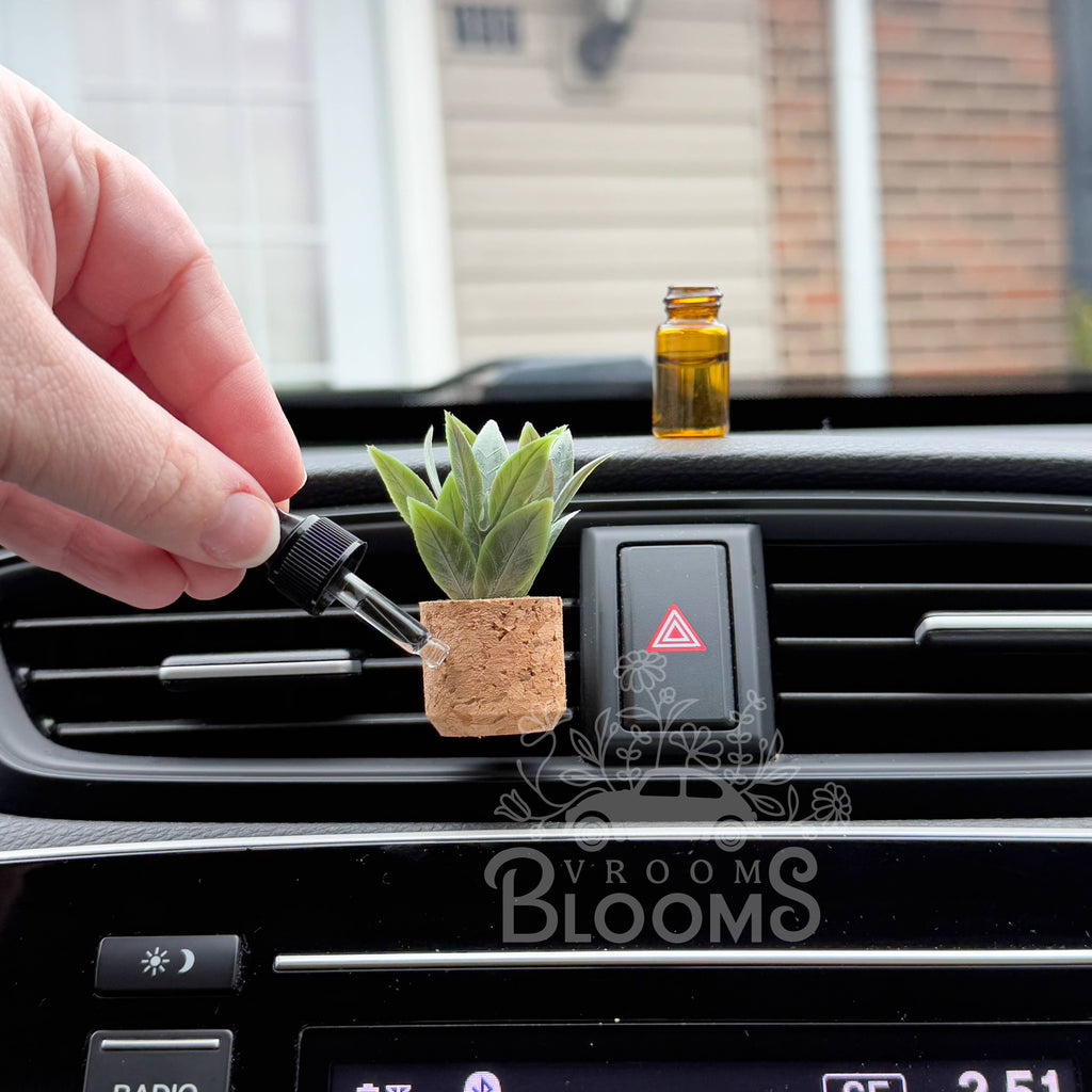 Leafy Plant Vent Clip; Car Air Freshener
