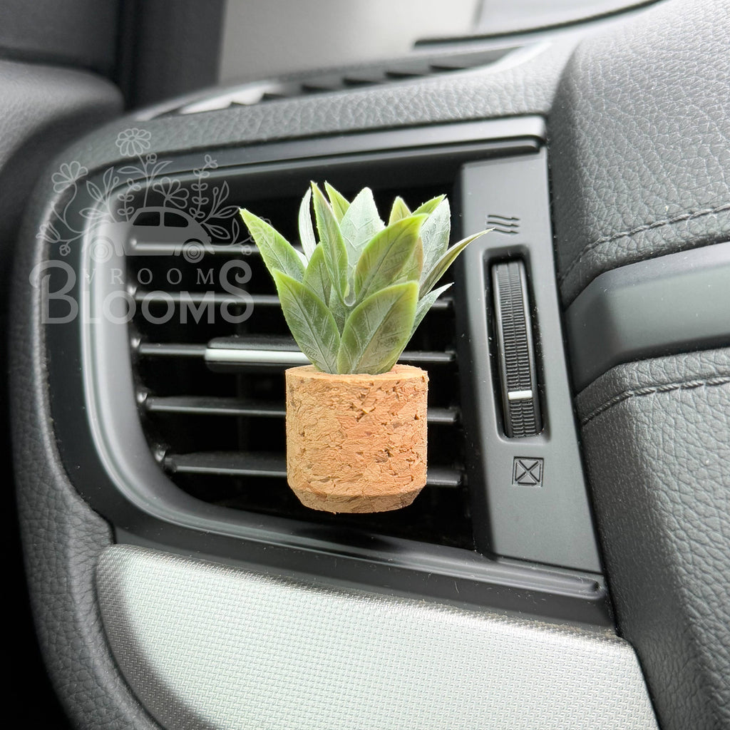 Leafy Plant Vent Clip; Car Air Freshener