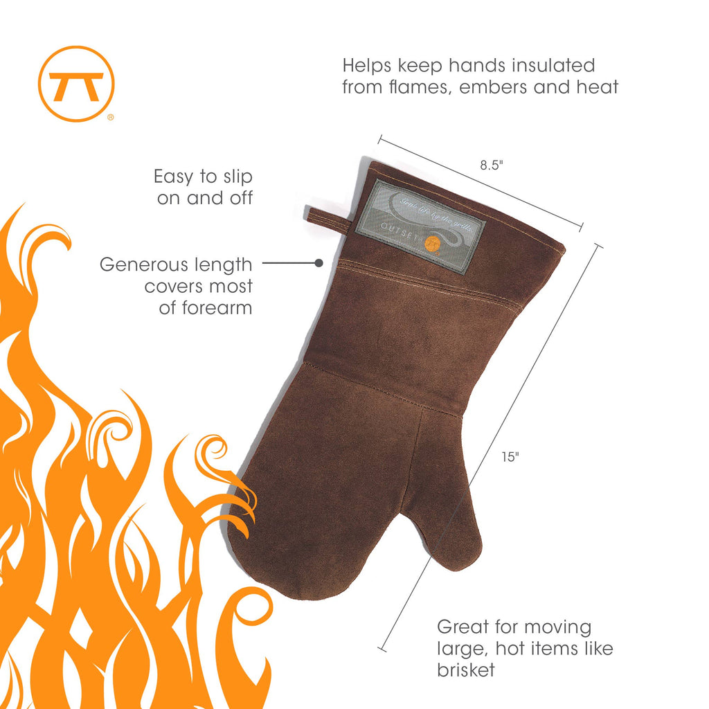 Leather BBQ Grilling Mitt