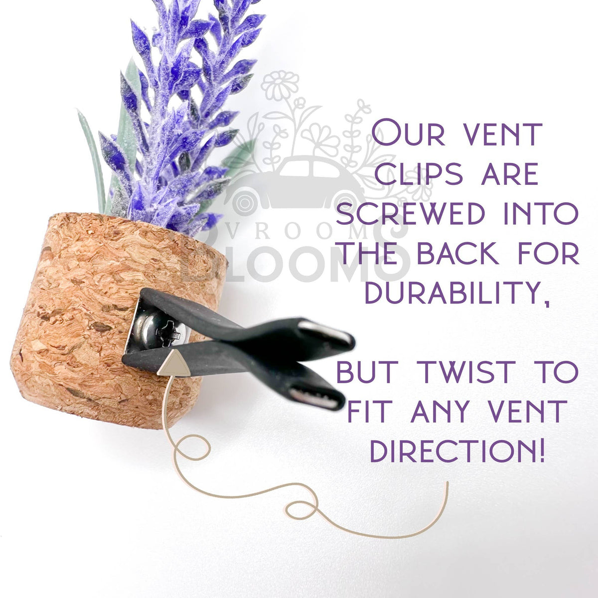Leafy Plant Vent Clip; Car Air Freshener