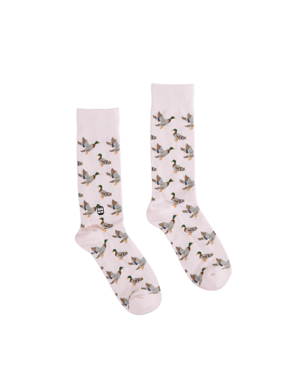 Duck Socks: Cream / One size