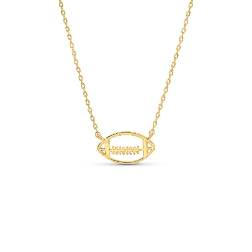 Game Day Minimalist Sports Necklace: Gold