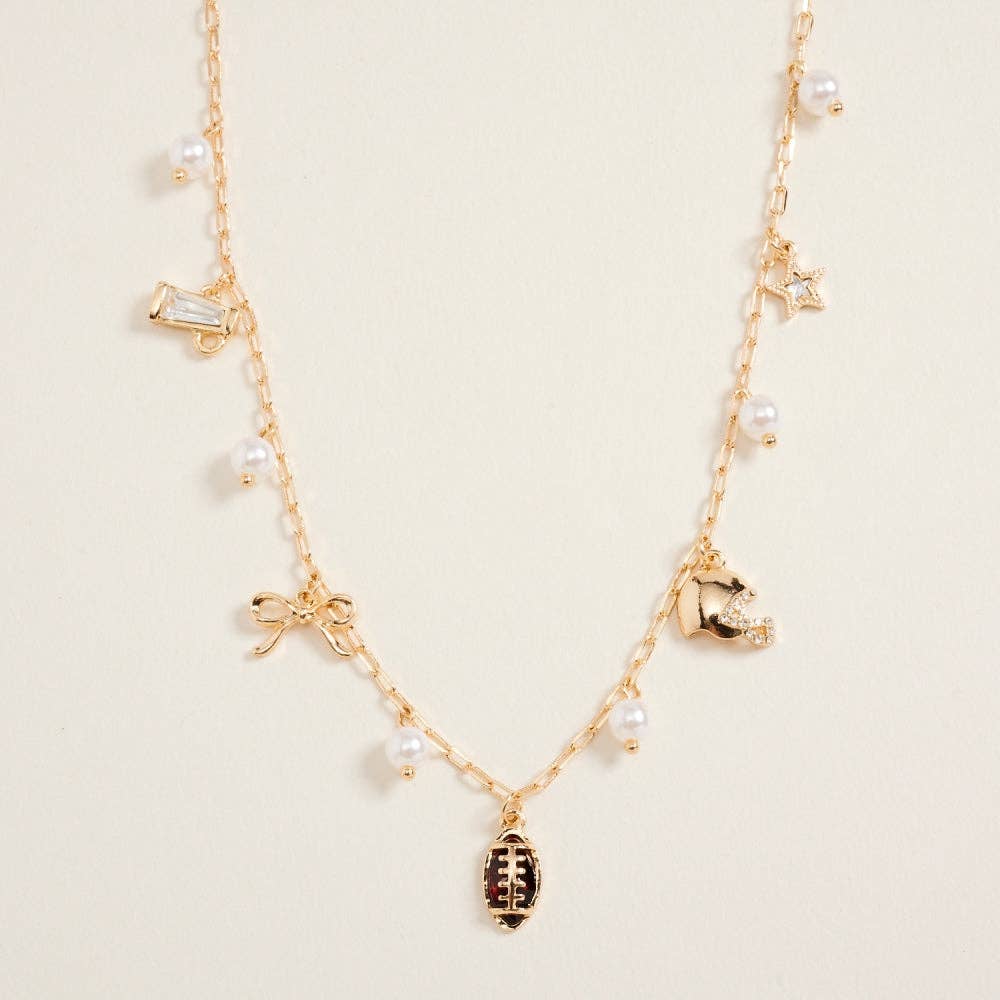 Football Game Day Charms Chain Necklace