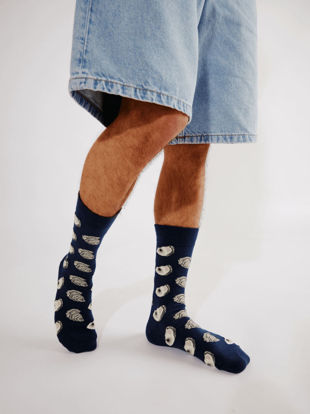 Oyster Socks: Navy / One size