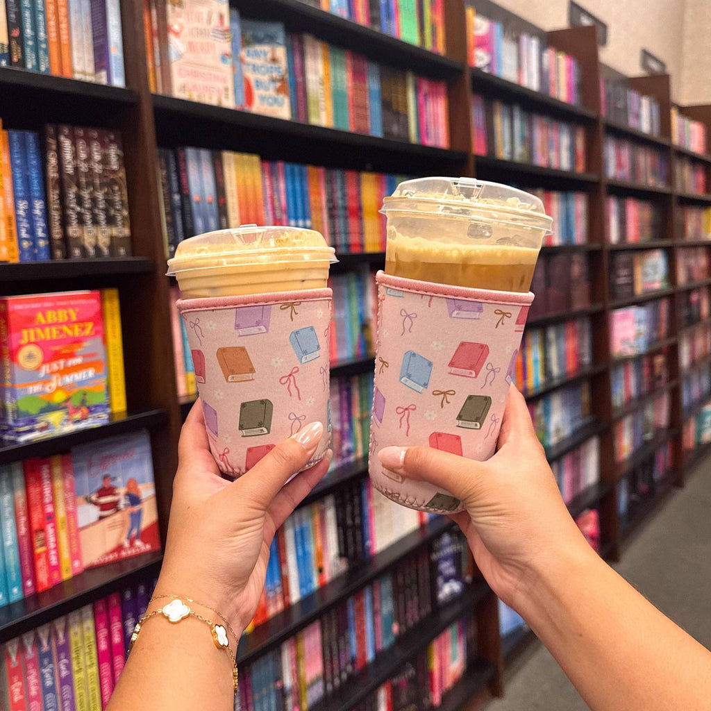 Pastel Book Lover Iced Coffee Sleeve