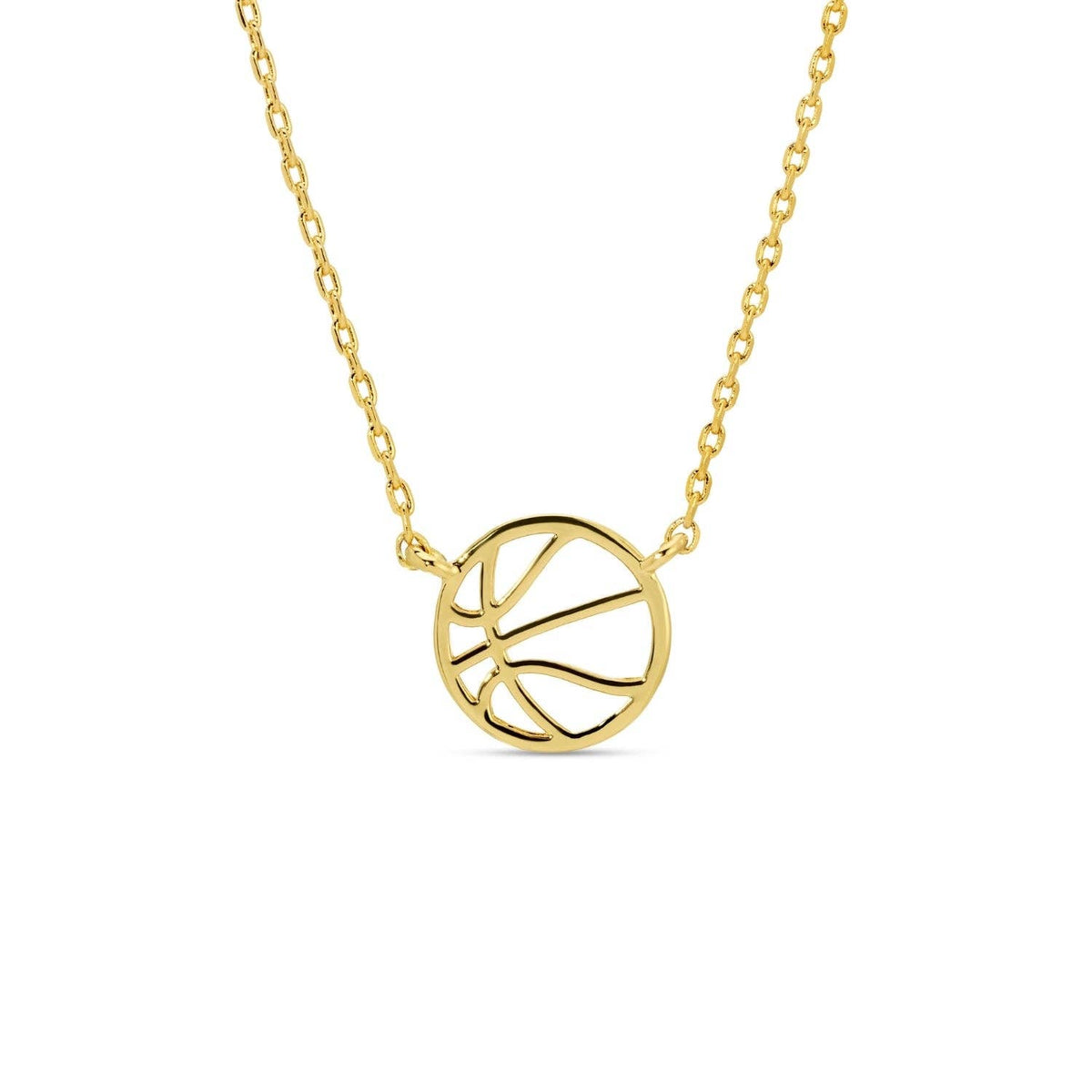 Game Day Minimalist Sports Necklace: Gold