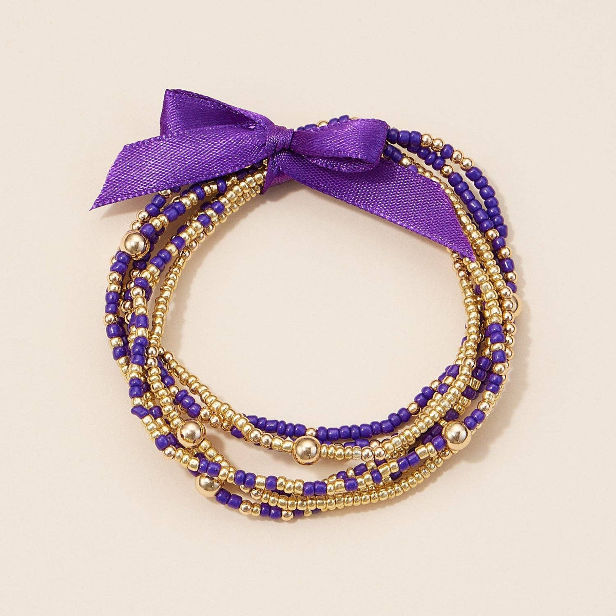 Seed Bead Bracelet Set | Game Day Colors