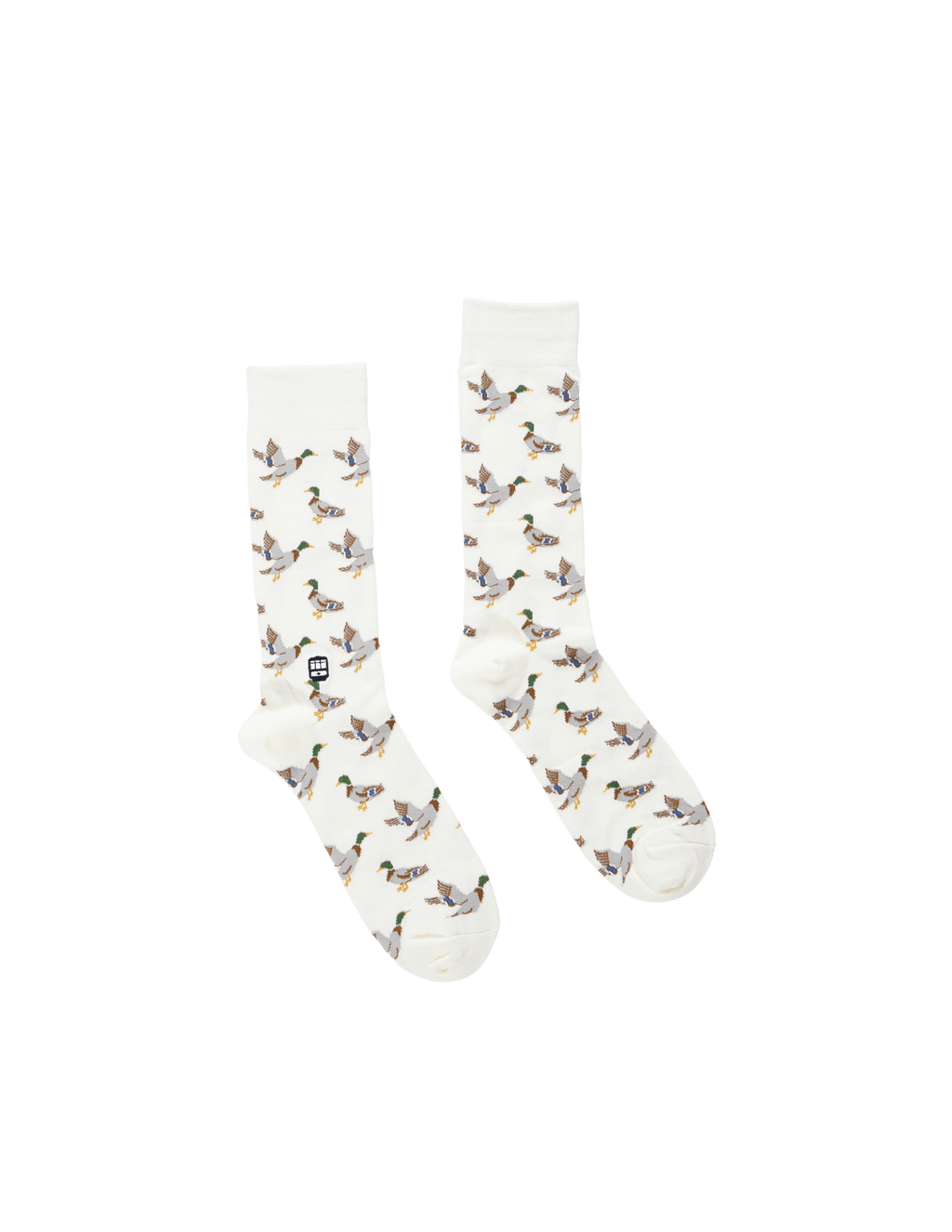 Duck Socks: Cream / One size