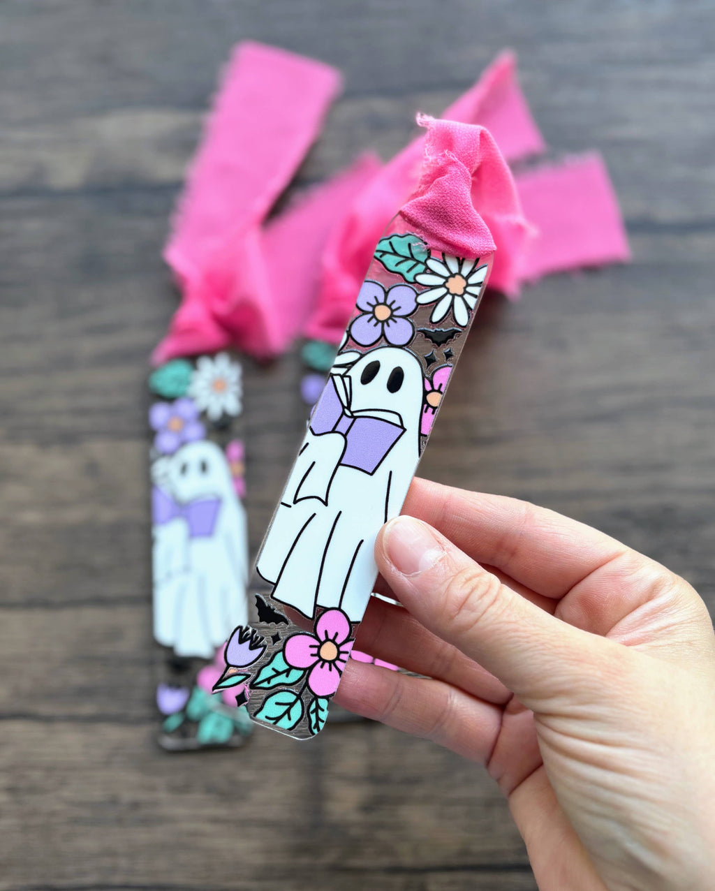 Cute Ghost Reading Bookmark