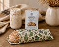 Freeze-Dried Sourdough Starter & Bees Wrap Beeswax Reusable Bread Wrap - Herb Garden Print