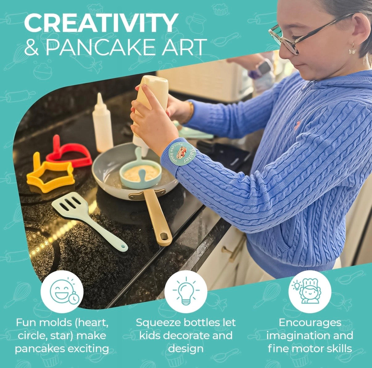 Tovla Jr Pancake Making Kit for Kids