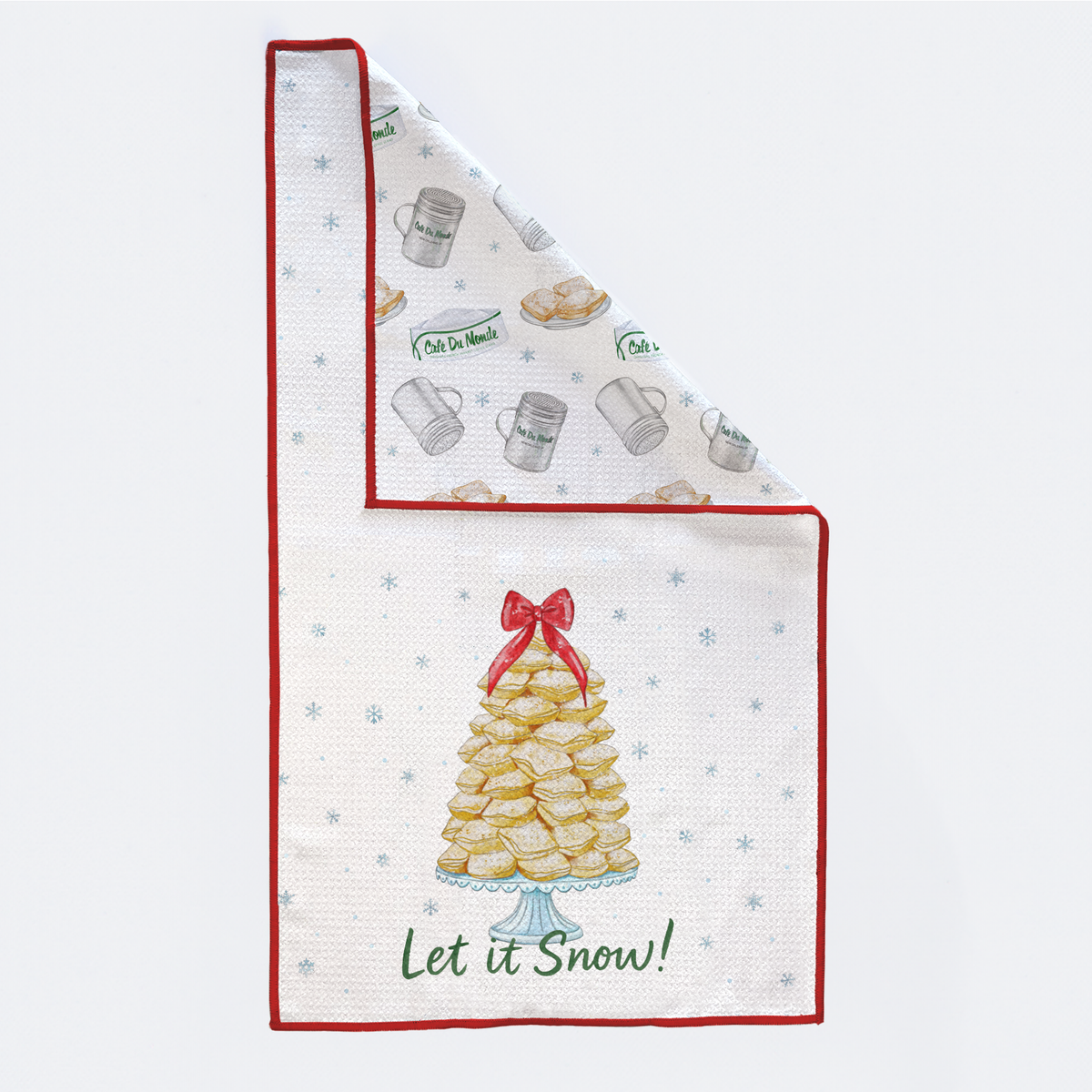 New Orleans Beignet Christmas Tree Kitchen Towel