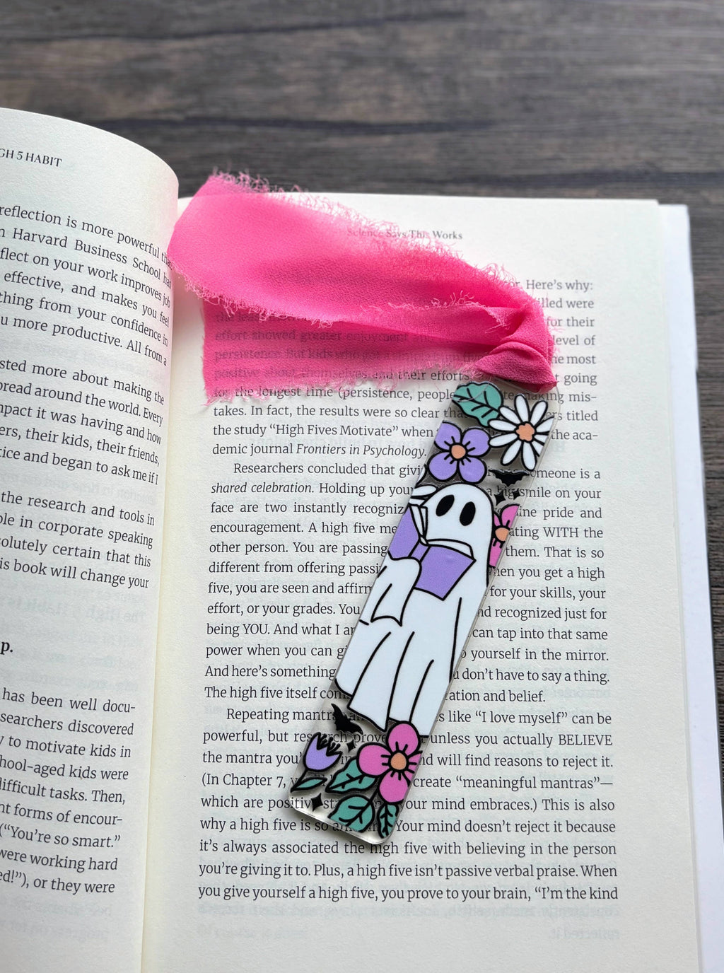 Cute Ghost Reading Bookmark