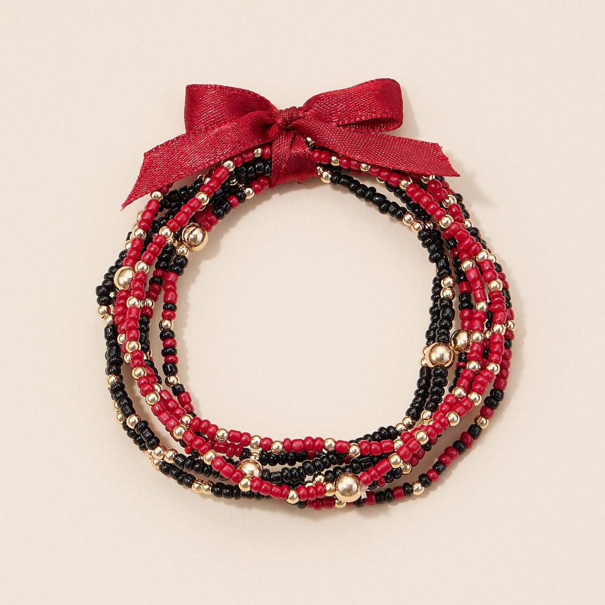 Seed Bead Bracelet Set | Game Day Colors