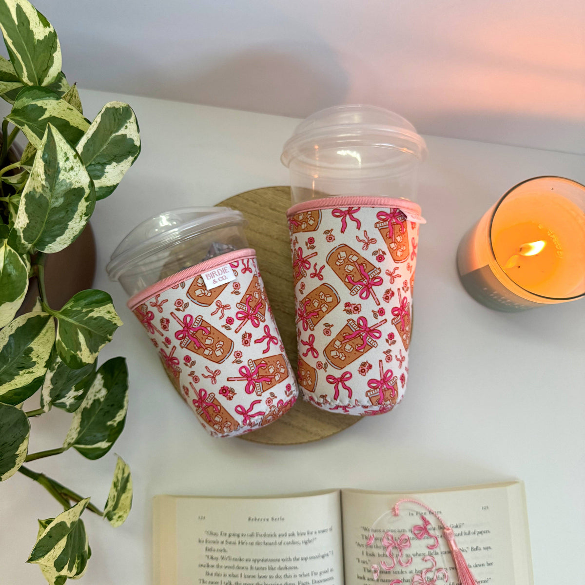Coffee and Bows Iced Coffee Sleeve