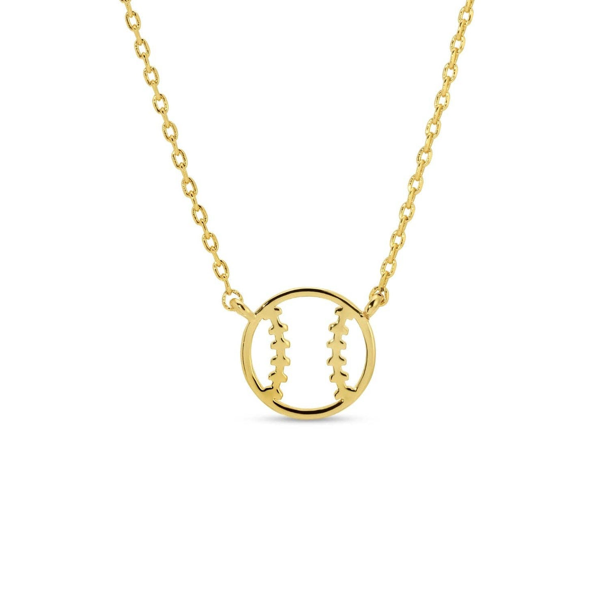 Game Day Minimalist Sports Necklace: Gold