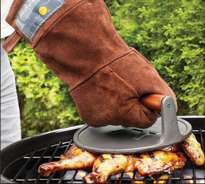 Leather BBQ Grilling Mitt
