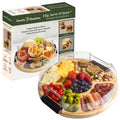 Flip, Serve & Store™ Round Charcuterie Board w/ Locking Lid